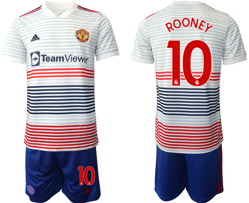 Men 2022-2023 Club Manchester United away white #10 Adidas Soccer Jersey